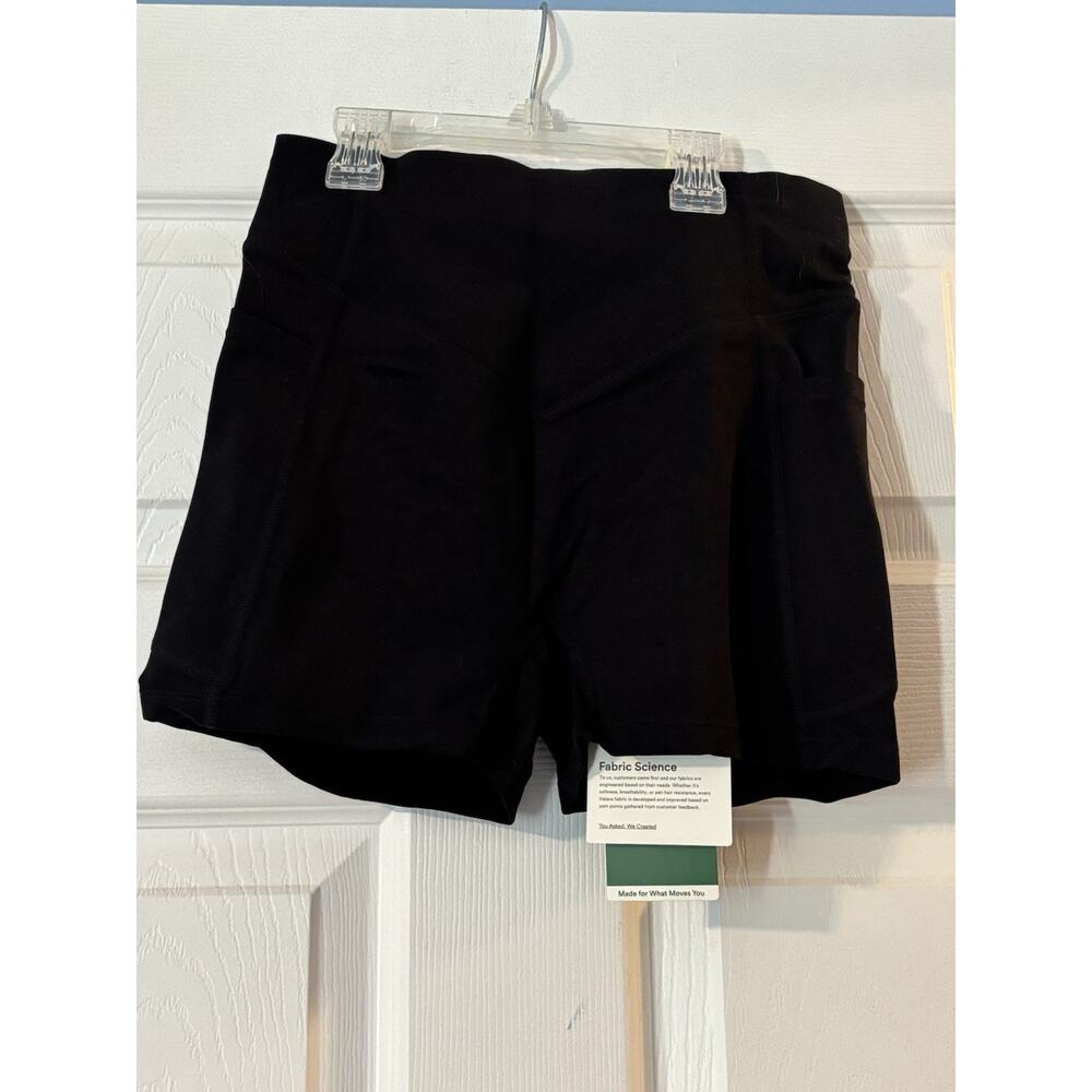 Halara Ultrasculpt Small Black Biker Shorts Pockets NWT